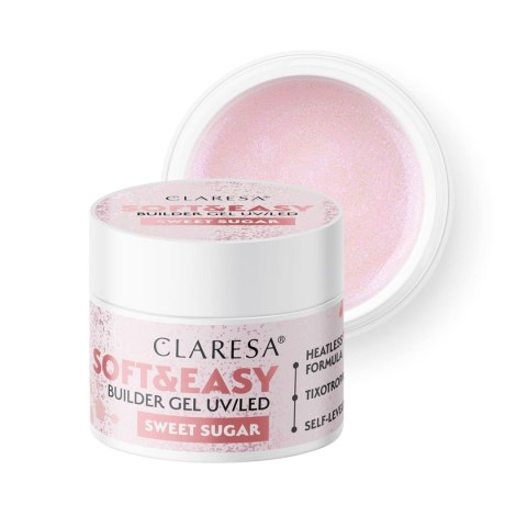 Claresa żel budujący Soft&Easy gel sweet sugar 90g