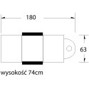 Fotel kosmetyczny A202 z kuwetami biały