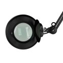 Lampa lupa led S5 + statyw czarna