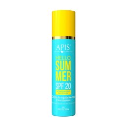 Apis hello summer aktywator spf 20, olejek do opalania ciała z karotenem 150 ml