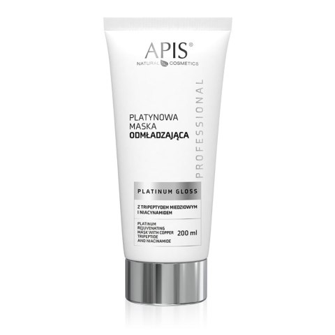 Apis platinum gloss platynowa maska odmładzająca z tripeptydem miedziowym i niacynamidem 200 ml