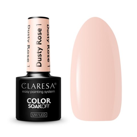 CLARESA Lakier hybrydowy DUSTY ROSE 1 -5g